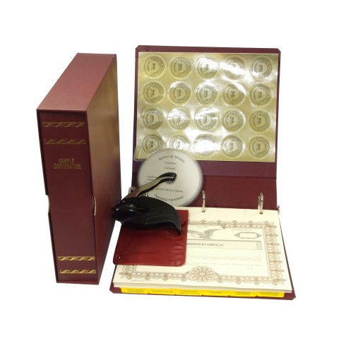 LLC Kit with Seal Embosser AND Laser Wafer Seal (EC BURGUNDY)