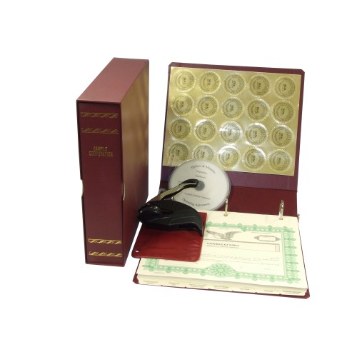 Corporate Kit with Seal Embosser and Laser Wafer Seal (EC BURGUNDY)