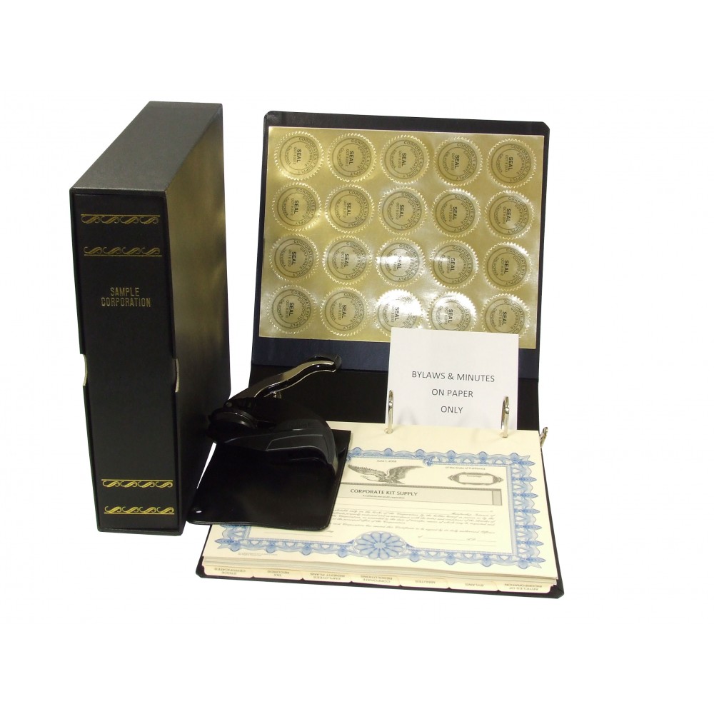 Non-profit Corporate Kit with Seal Embosser AND Laser Wafer Seal (EC Black)