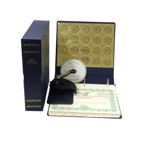Corporate Kit with Seal Embosser and Laser Wafer Seal (EC BLUE)