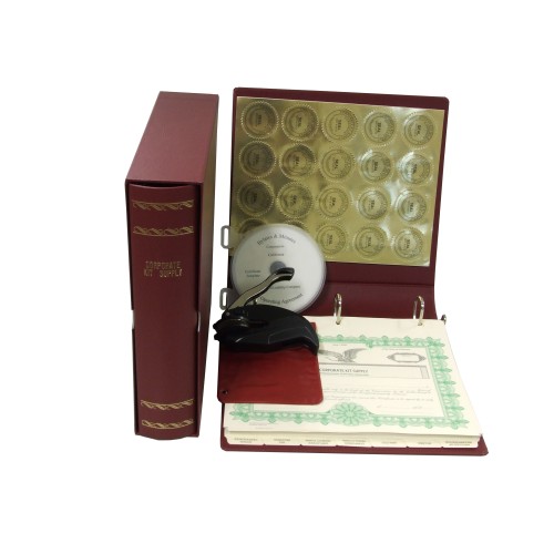 Corporate Kit with Seal Embosser and Laser Wafer Seal (LX BURGUNDY)