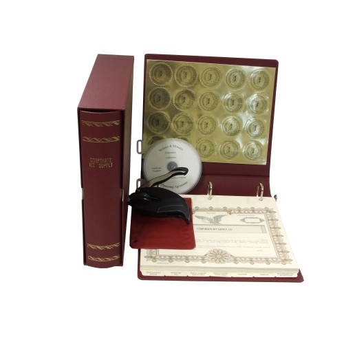 LLC Kit with Seal Embosser AND Laser Wafer Seal (LX BURGUNDY)