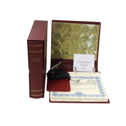 Professional Corporate Kit with Seal Embosser and Laser Wafer Seal (LX Burgundy)