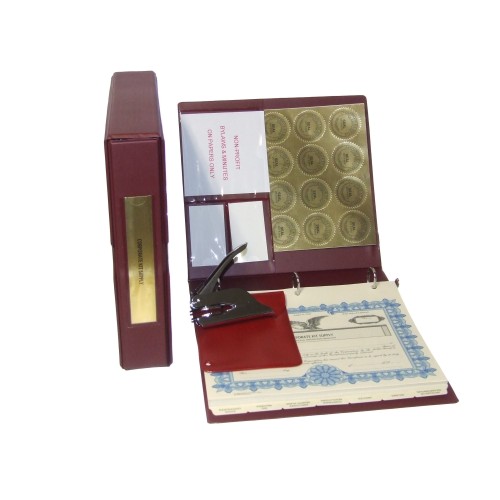 Non-profit Corporate Kit with Seal Embosser AND Laser Wafer Seal (VL Burgundy)