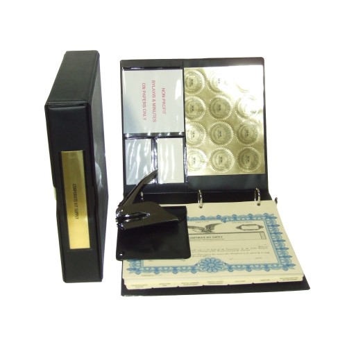 Non-profit Corporate Kit with Seal Embosser AND Laser Wafer Seal (VL Black)