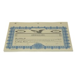 Stock Certificates - CKS Series Blue color