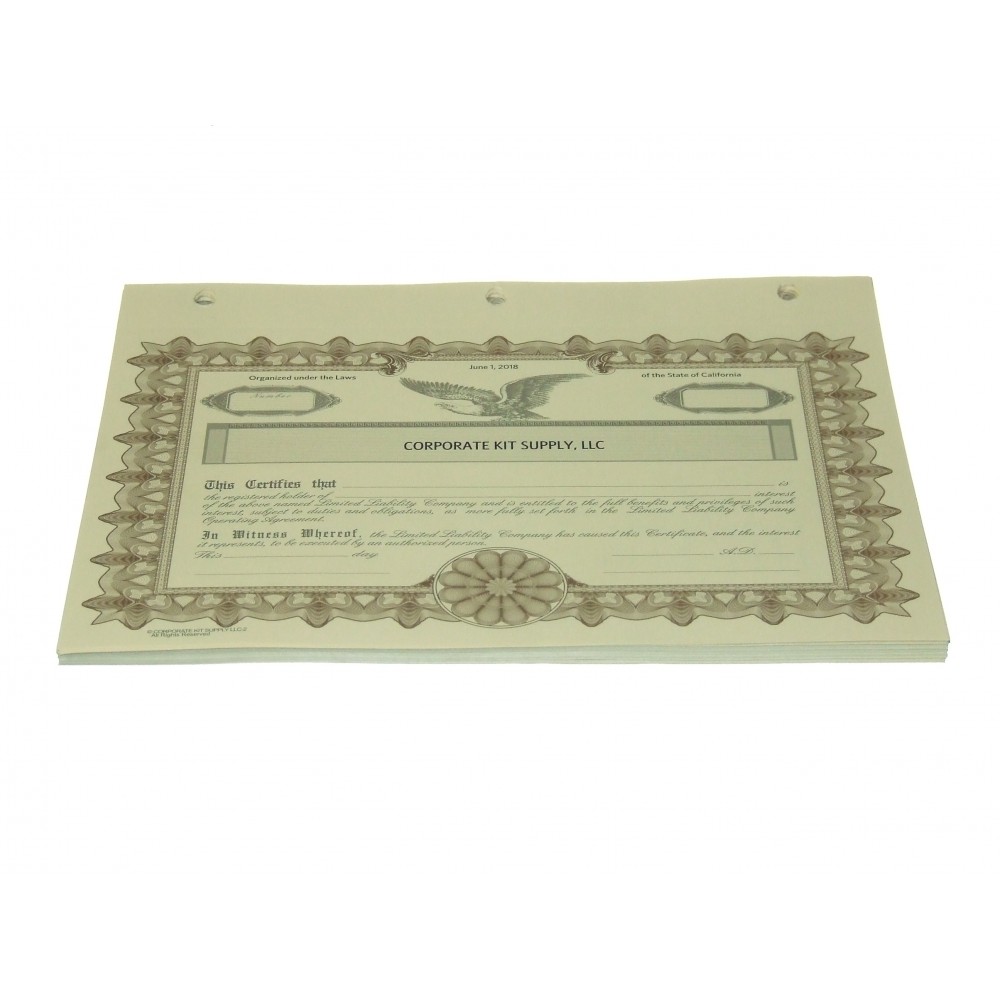 LLC Certificates - CKS Series